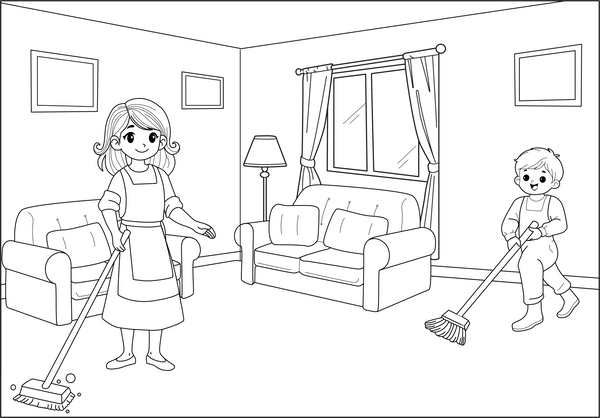 Good Habit Coloring Book – Print at Home