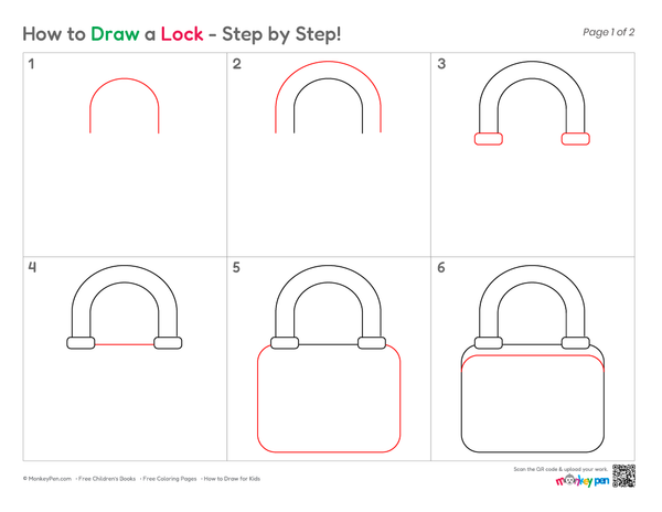 Simple ladder illustration for children practicing beginner drawing skills.