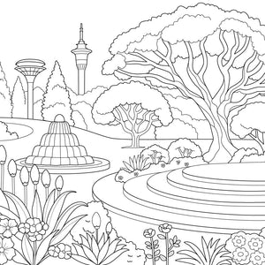 Christ church Botanic Gardens Coloring Page – fun and educational printable for children