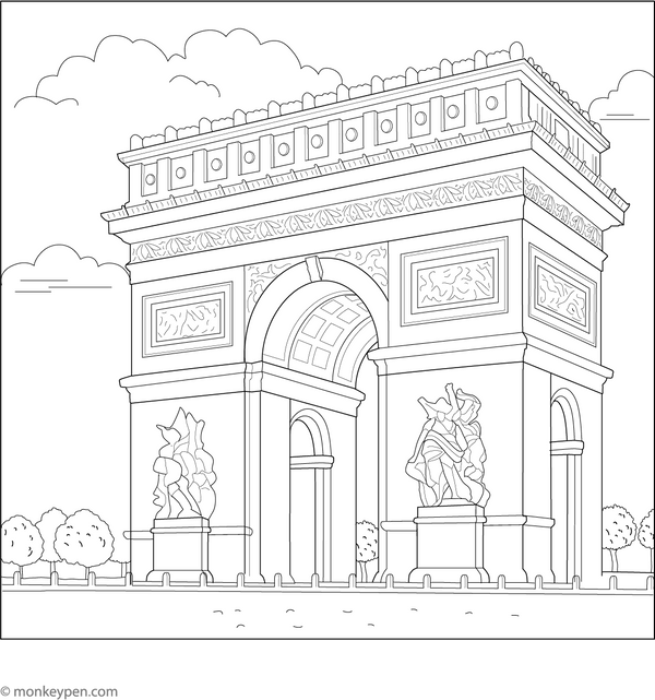 Free France Coloring Book PDF