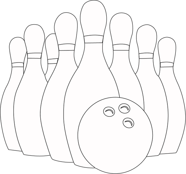 Bowling Set coloring page – fun and educational printable for children