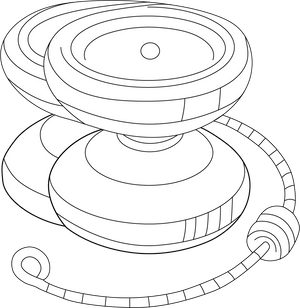 Yoyo Toy coloring page – fun and educational printable for children