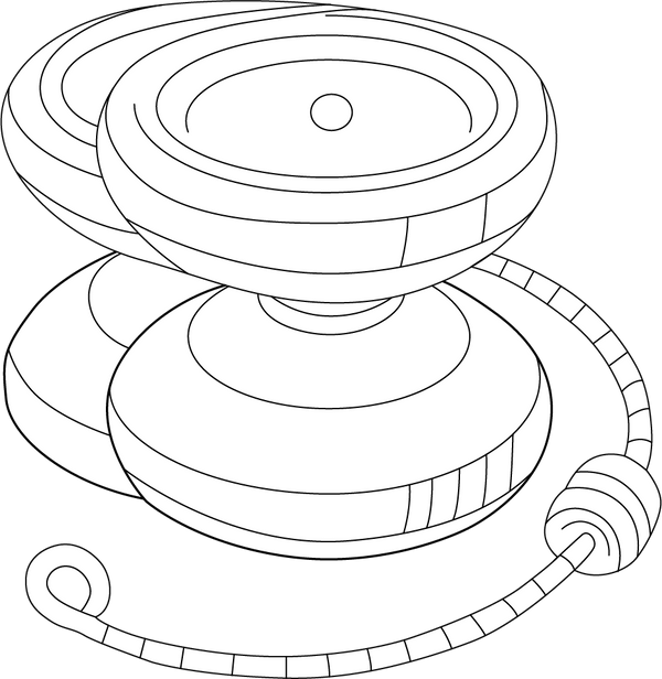 Yoyo Toy coloring page – fun and educational printable for children