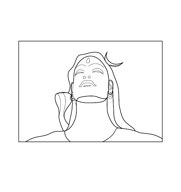 Lord Shiva Coloring Page