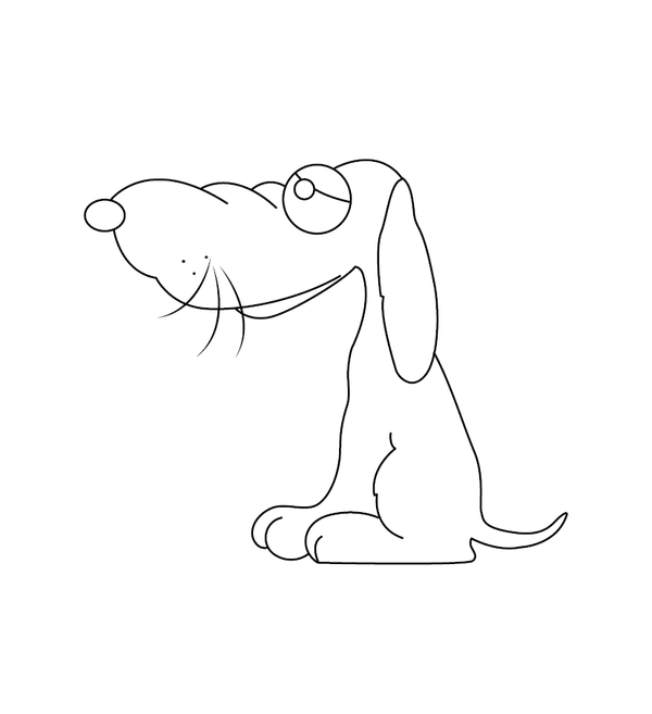 Dog coloring page – fun and educational printable for children