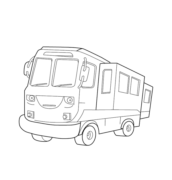 Free Printable Truck Coloring page – transportation-themed printable for kids