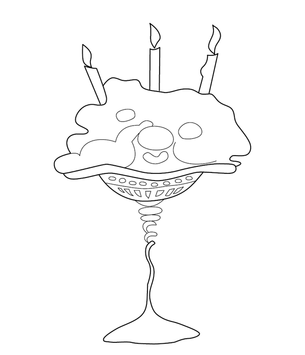 Ice Cream coloring page – food-themed printable activity for kids