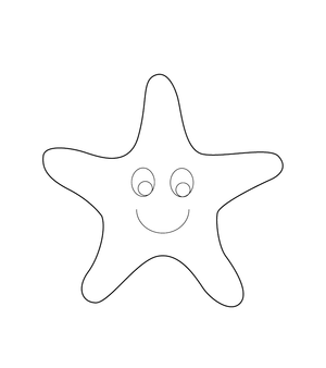Starfish Coloring Page – fun and educational printable for children