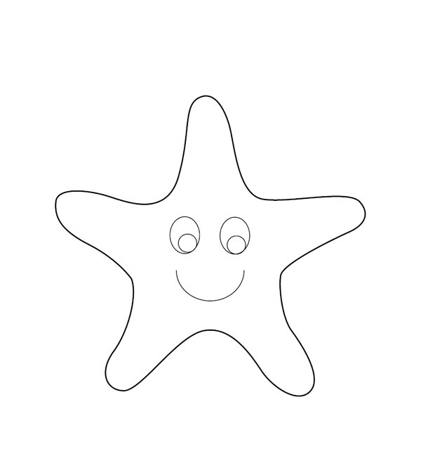 Starfish Coloring Page – fun and educational printable for children