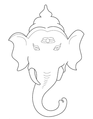 Lord Ganesha Coloring Sheet