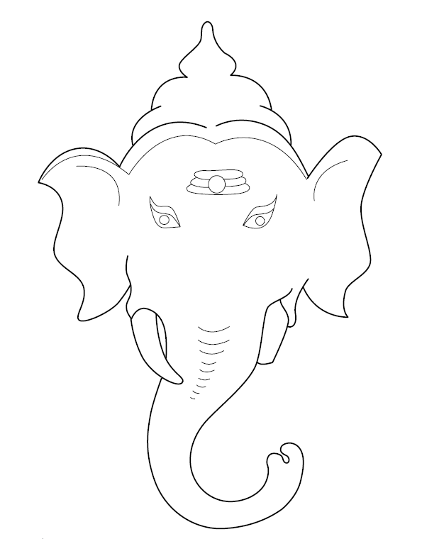 Lord Ganesha Coloring Sheet