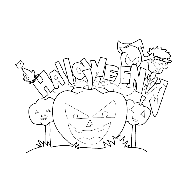 Halloween Coloring Image