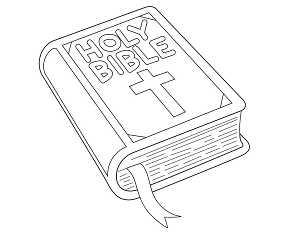 Ready-to-Print Christian Religion Coloring Book