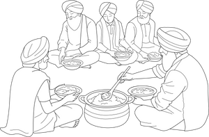 Langar coloring page – fun and educational printable for children