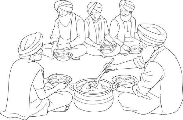 Langar coloring page – fun and educational printable for children