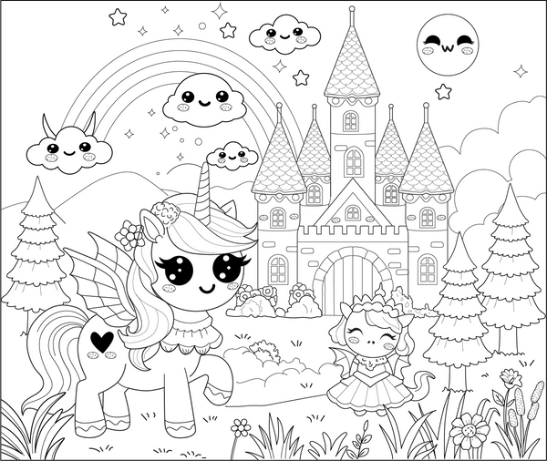 Free Kawaii Coloring Book PDF