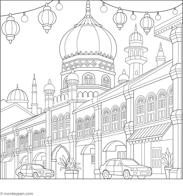 Free Singapore Coloring Book PDF