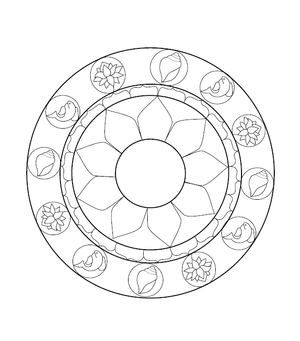 Mandala Coloring Picture