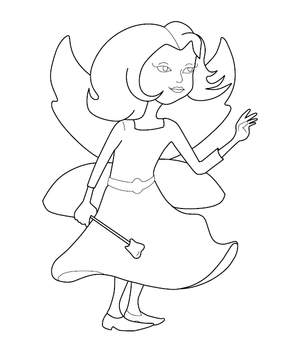 Angel Coloring Page