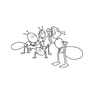 Ant Coloring Page