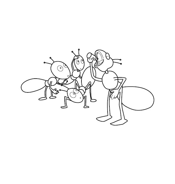 Ant Coloring Page
