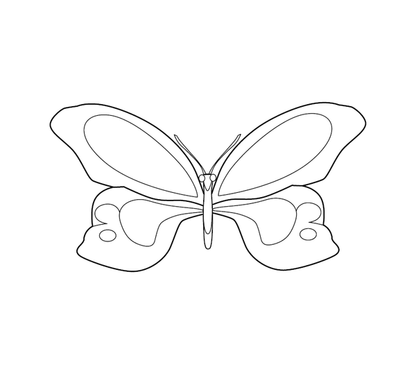Free Printable Butterfly Illustration coloring page – fun and educational printable for children
