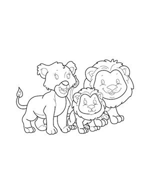 Lion Coloring Image