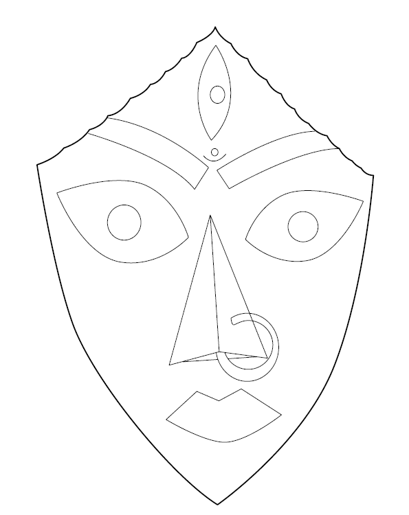 Lord Devi Coloring Picture