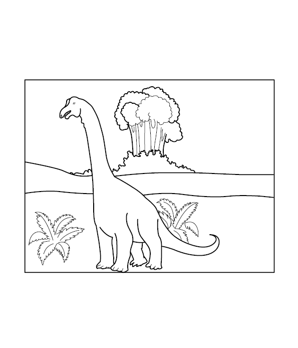 Dinosaur Coloring Picture