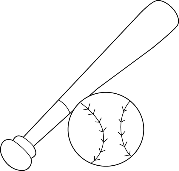 Baseball Bat coloring page – fun and educational printable for children