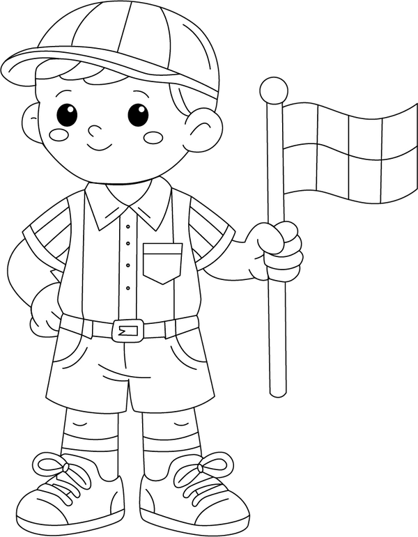 Referree Drawing coloring page – fun and educational printable for children