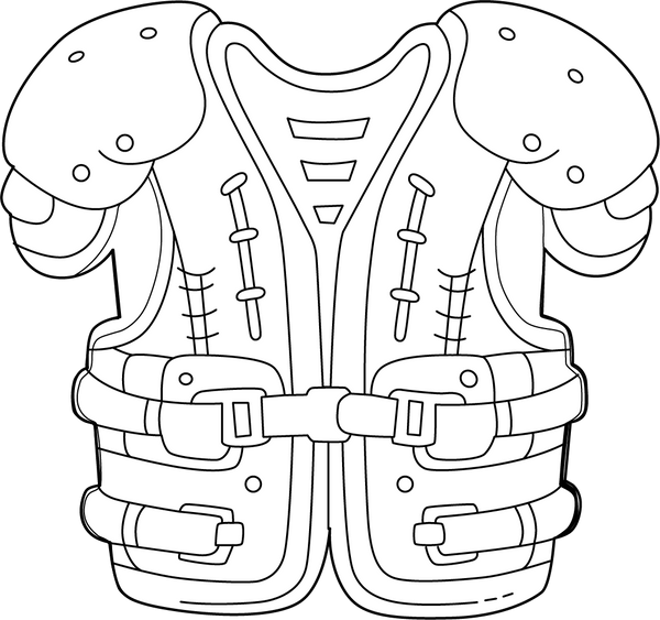 Shoulder Pads coloring page – fun and educational printable for children