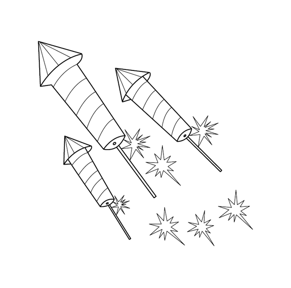 Free  Fire Cracker coloring page – fun and educational printable for children