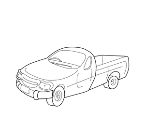 Free Printable Truck Coloring page – transportation-themed printable for kids