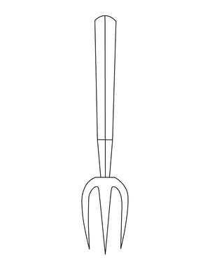 Pitchfork Coloring page – fun and educational printable for children