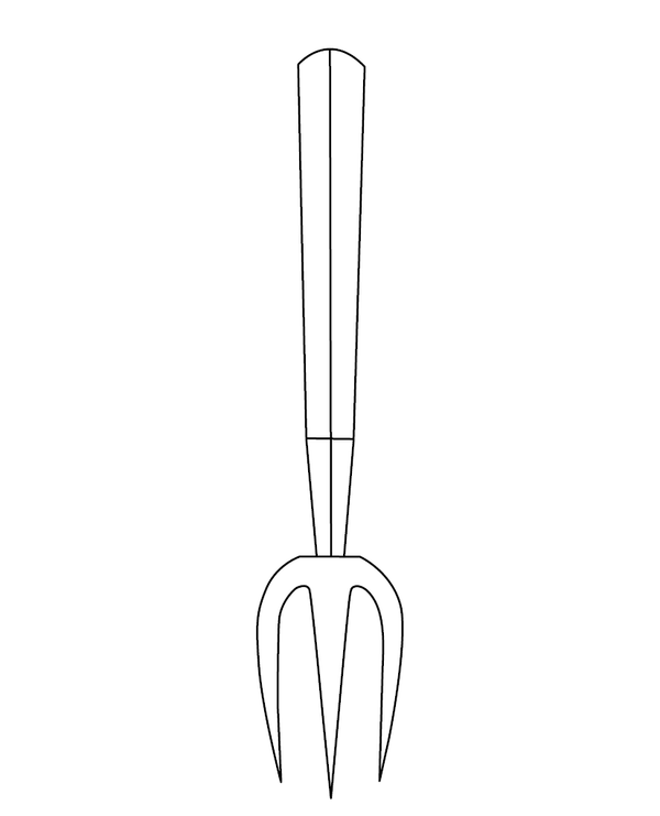 Pitchfork Coloring page – fun and educational printable for children