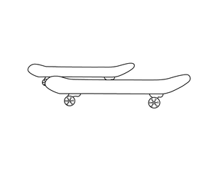 Skateboard Coloring page – fun and educational printable for children