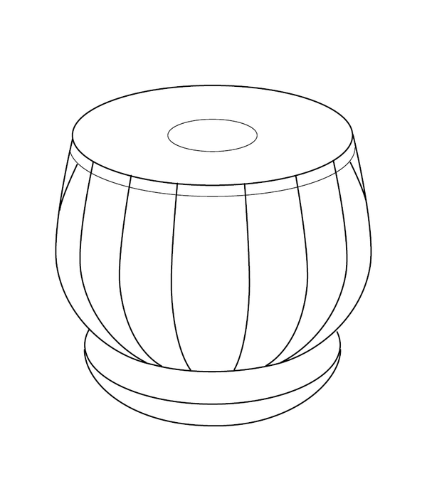 Tabla Coloring page – fun and educational printable for children