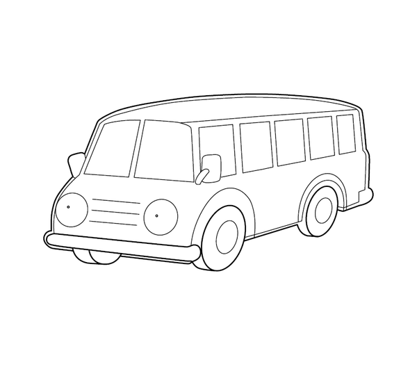 Printable Transportation Vehicles Coloring Book