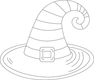 Witch Hat coloring page – fun and educational printable for children