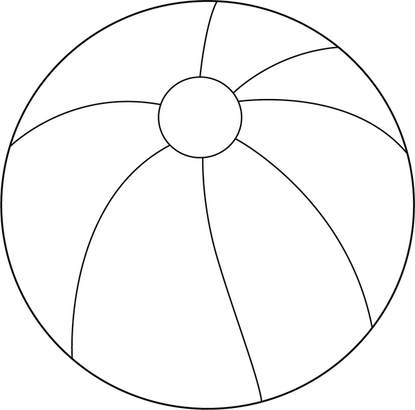 Colorful Ball coloring page – fun and educational printable for children