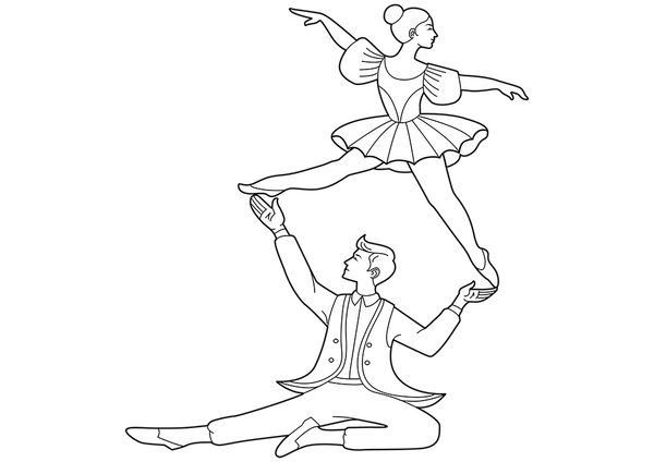 Acrobats And Aerialists coloring page – fun and educational printable for children