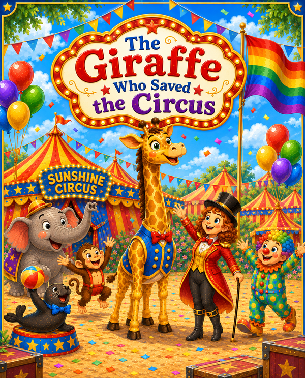 THE GIRAFFE WHO SAVED THE CIRCUS | Free Children Book from Monkey Pen
