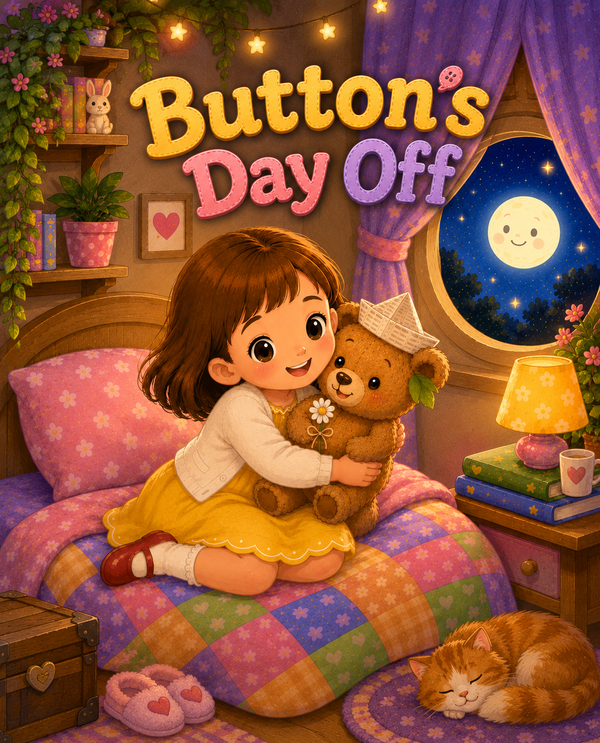 BUTTON'S DAY OFF | Free Children's Book from Monkey Pen