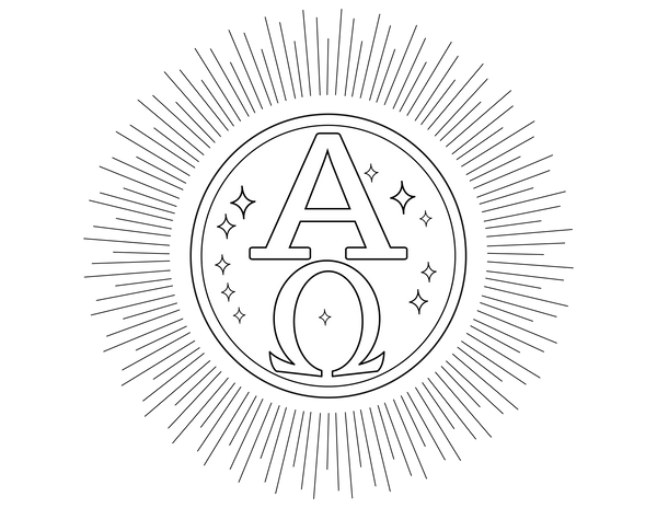 Alpha And Omega Drawing coloring page – fun and educational printable for children