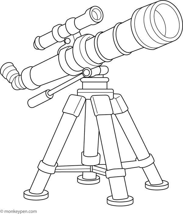 Astronomical Instrument Coloring Page – fun and educational printable for children