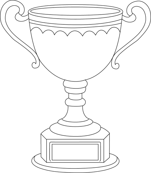 Trophy coloring page – fun and educational printable for children