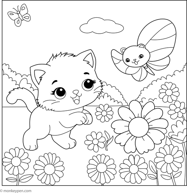 Butterflies Coloring Book - PDF Download