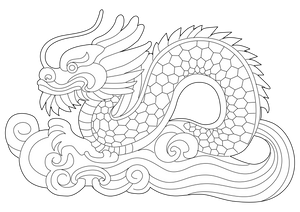 Chinese Jade Art coloring page – fun and educational printable for children