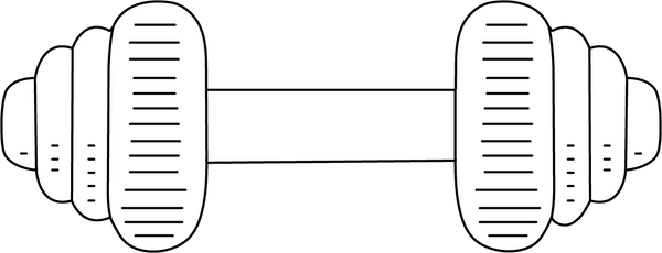 Dumbell coloring page – fun and educational printable for children